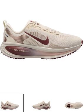 Nike Women's Volmero 18 Running Shoe in Cream and Burgundy Sz 10